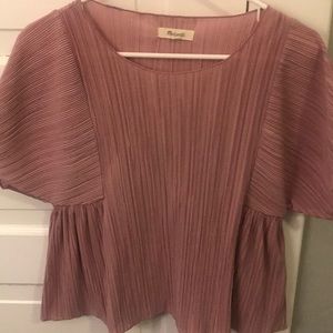 Madewell M Light Weight Pink Textile Blouse